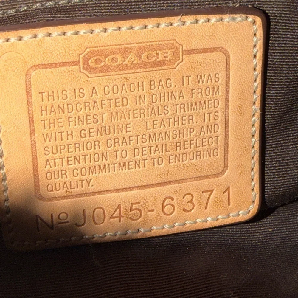 Coach Tan Leather Men's Bag